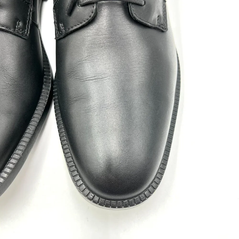 Rockport Mens Size 8‎ Dressports Plain Toe Black Leather Oxfords Shoes